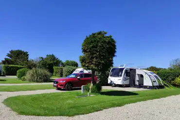 Fully serviced hardstanding pitches with 10 amp hook up and awning space