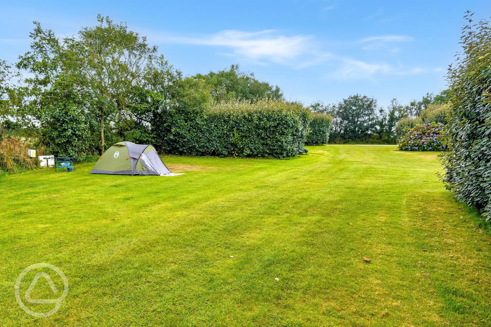 Serviced grass pitches