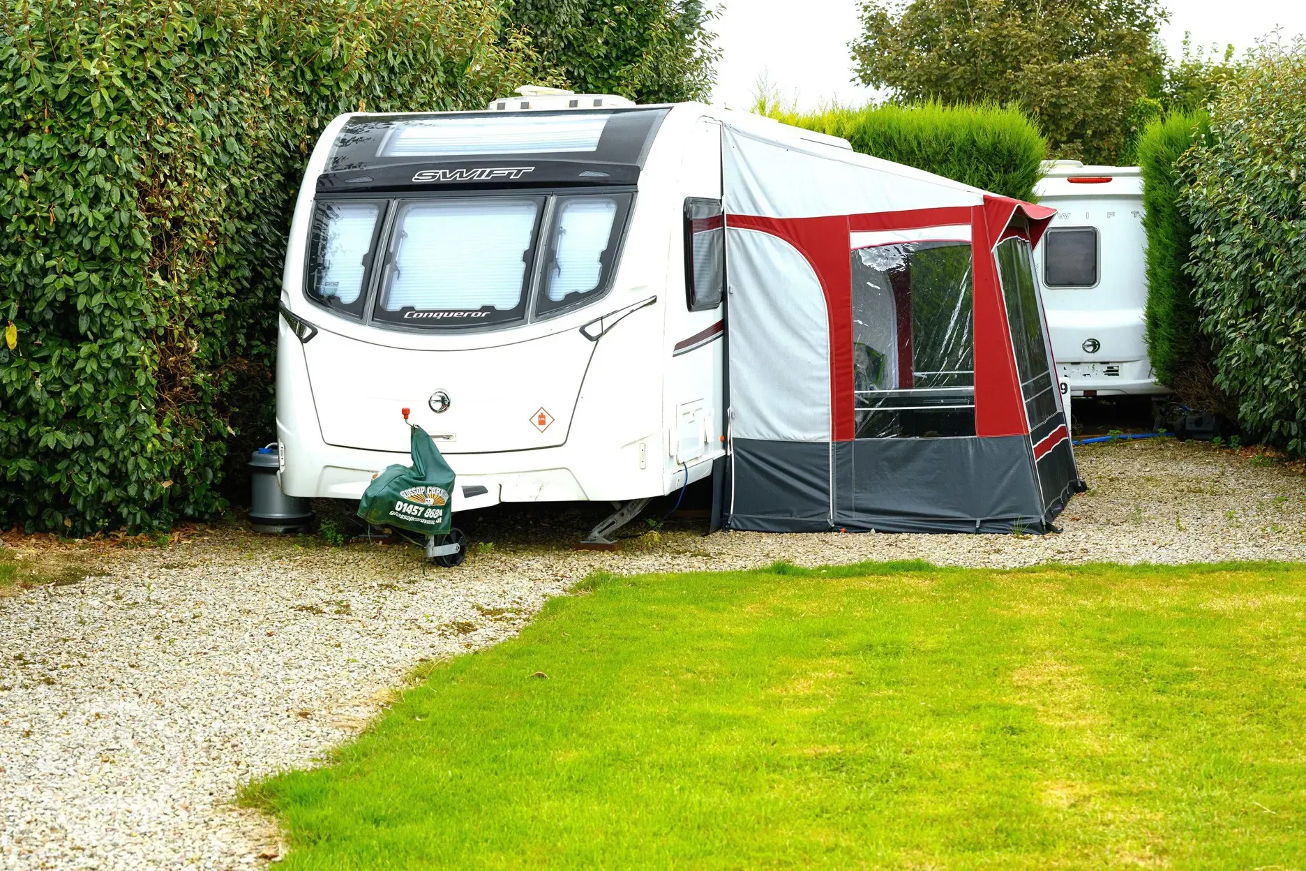 Serviced hardstanding pitches