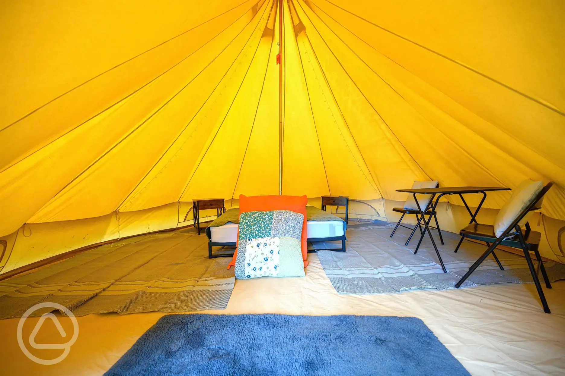 Bell tent interior