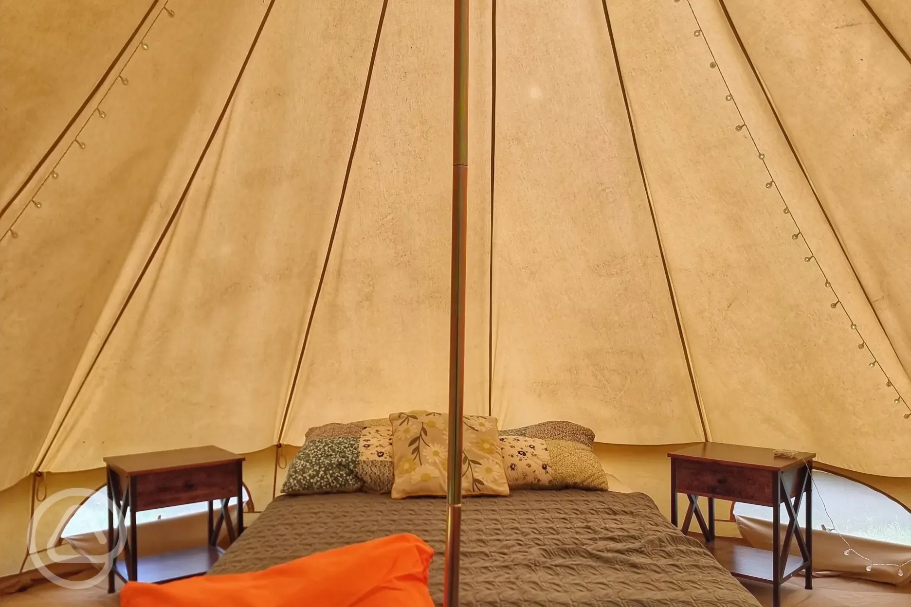 Bell tent interior