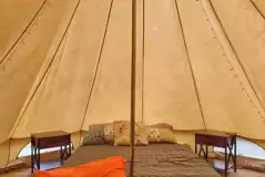 Bell tent interior