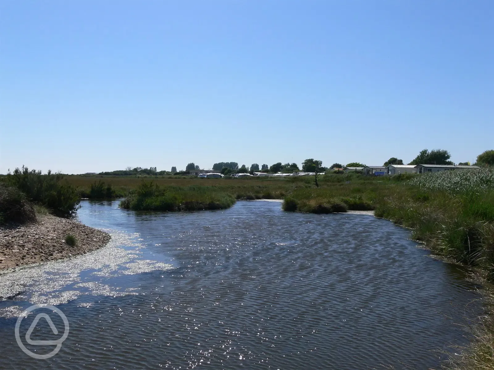 The kids will love the nearby creeks for paddling and crabbing.