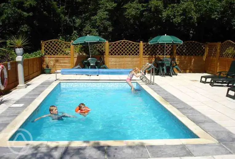 Heated outdoor pool