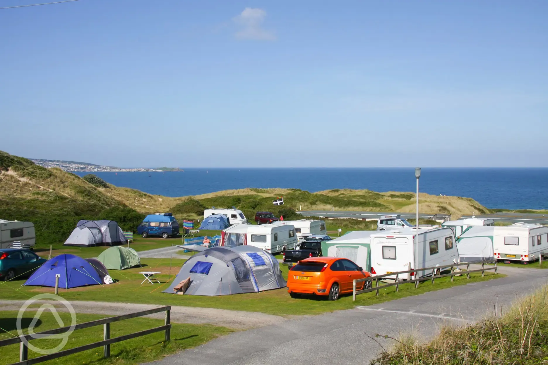 Fully serviced grass pitches
