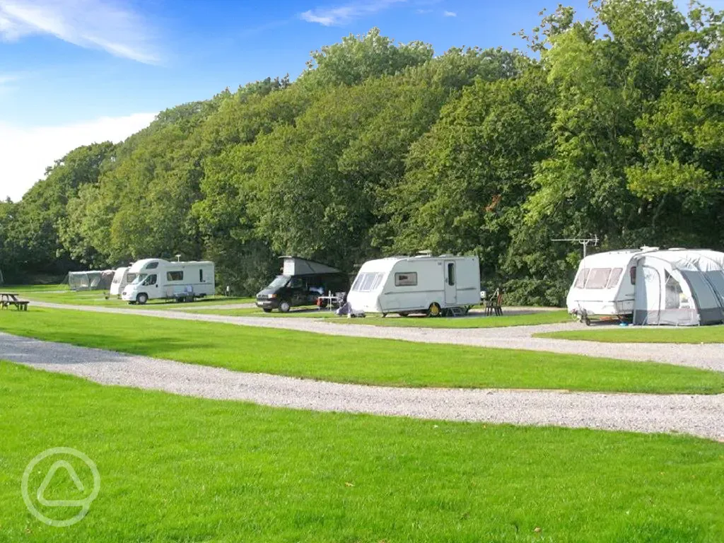 Fully serviced hardstanding pitches