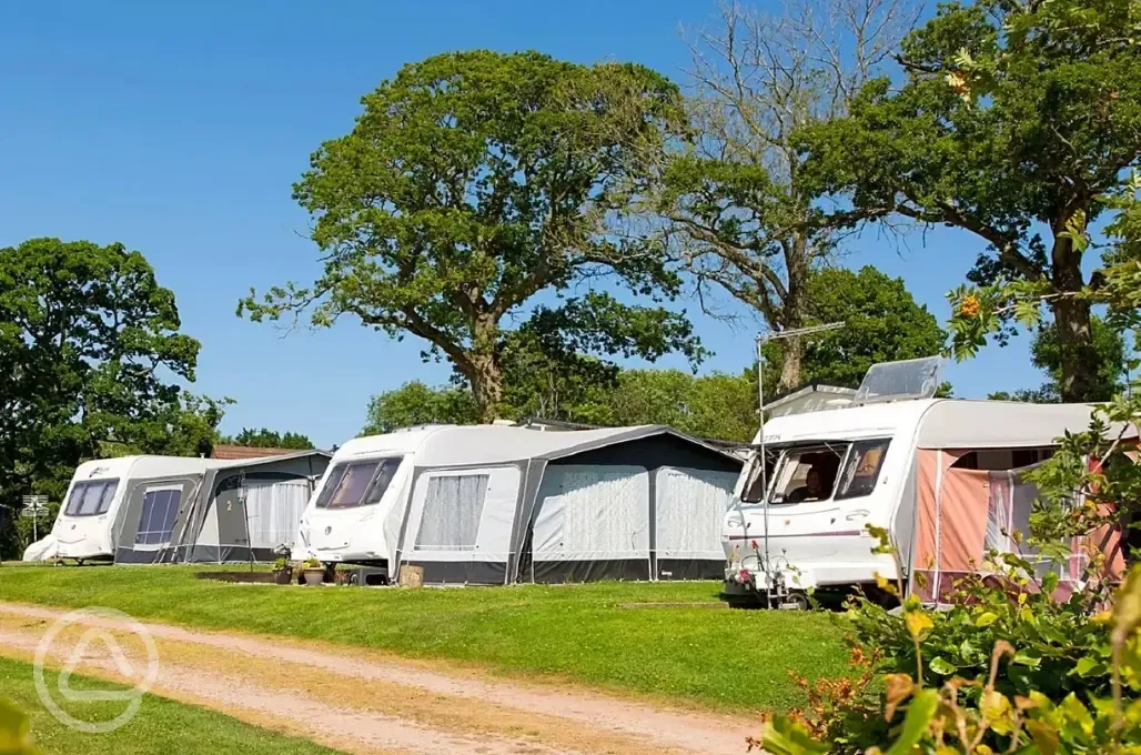 Fully serviced hardstanding pitches