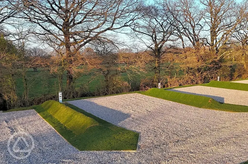 Fully serviced hardstanding pitches