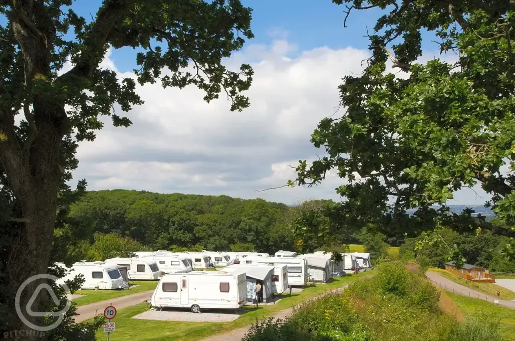 Fully serviced hardstanding pitches