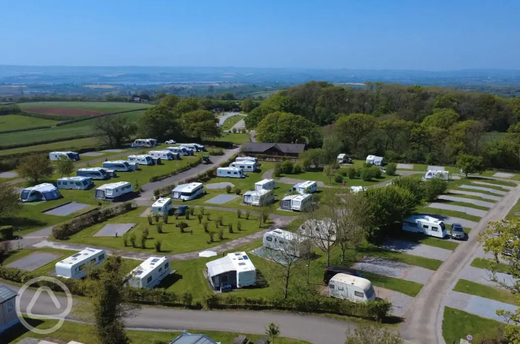 Aerial view of site