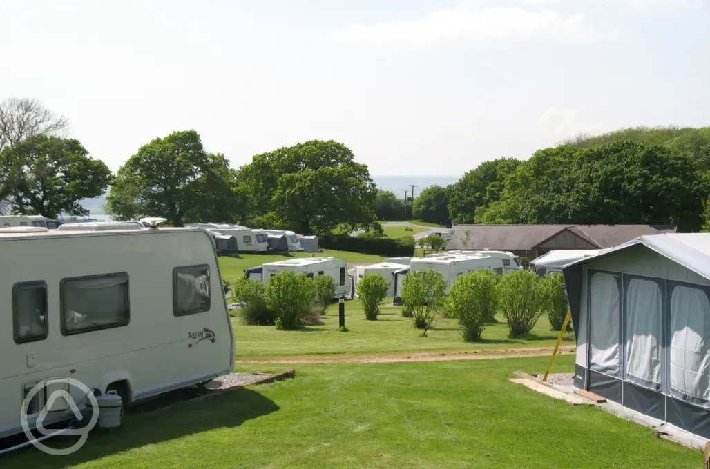 Premium fully serviced gravel hardstanding pitches