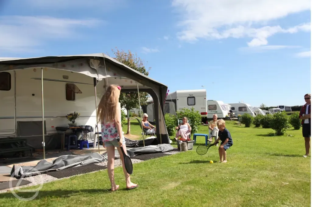 Premium fully serviced gravel hardstanding pitches