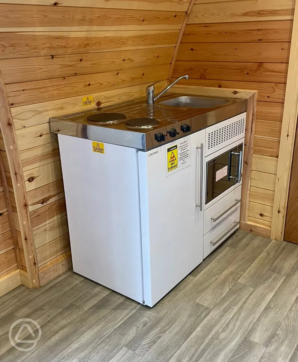 Orchard pods plus small kitchenette