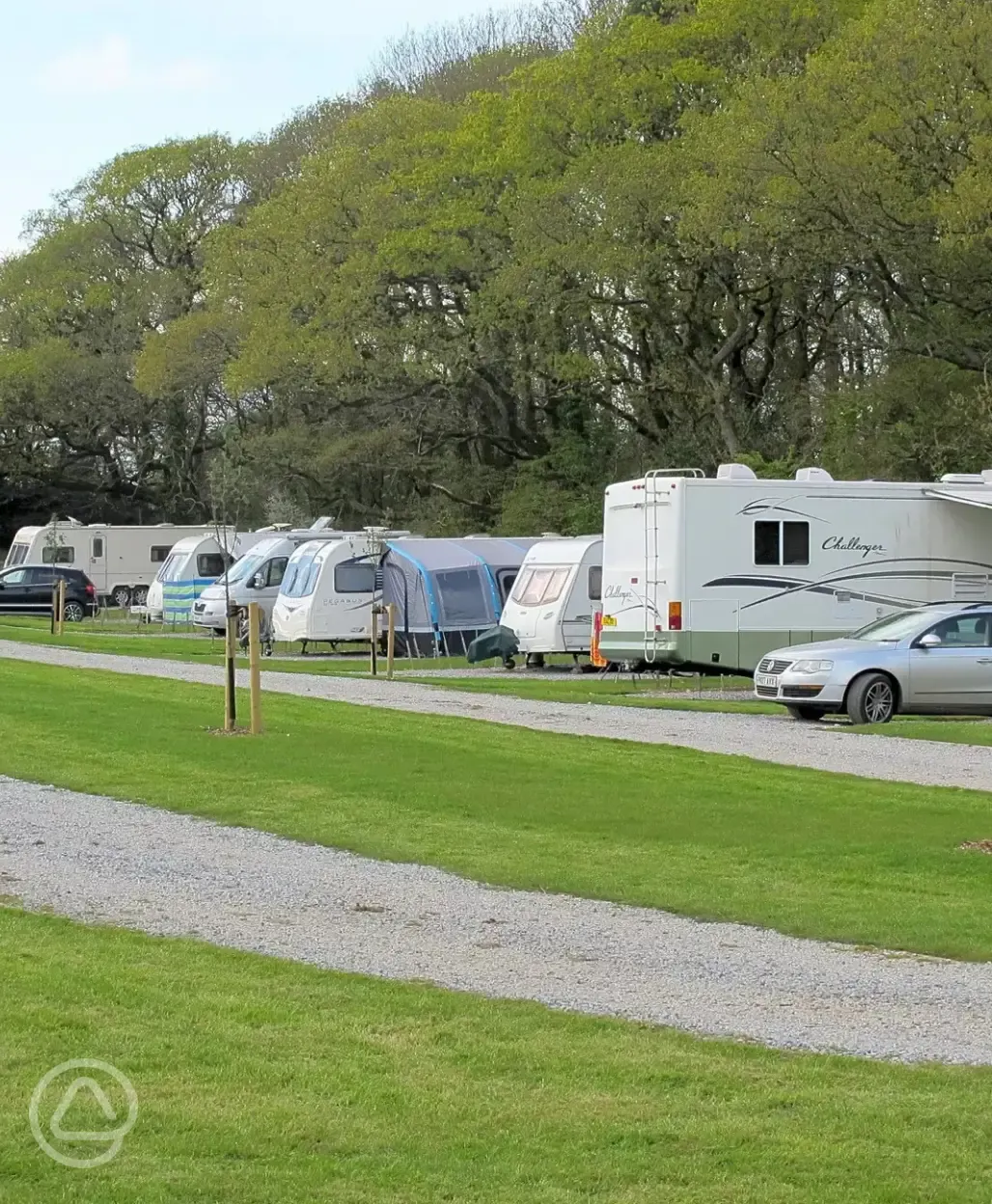 Fully serviced hardstanding pitches