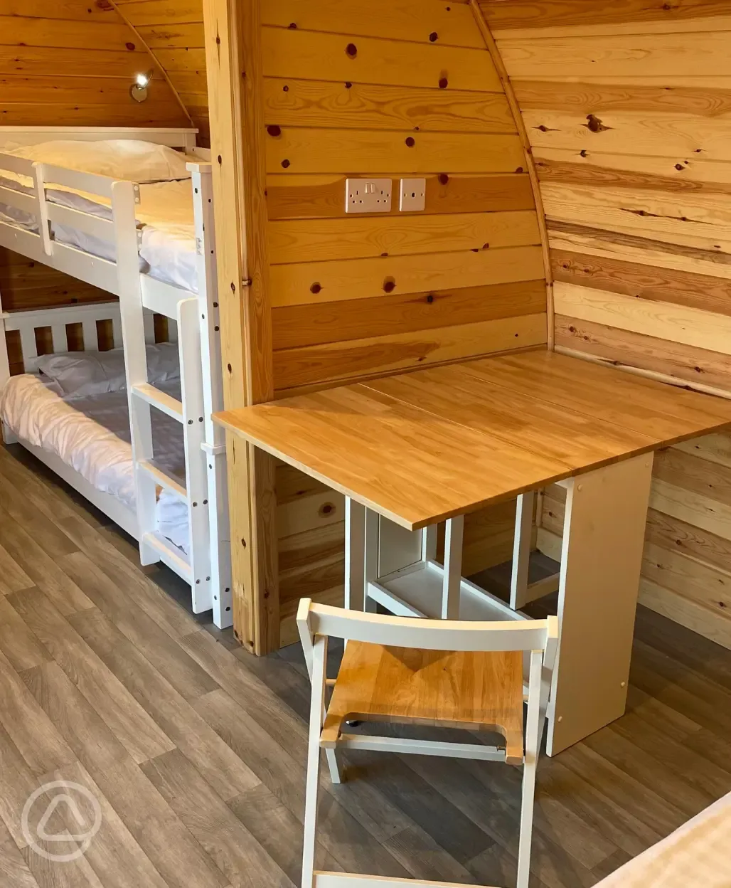 Orchard pods plus bunk bed