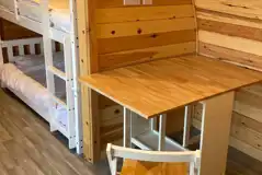 Orchard pods plus bunk bed and seating area Orchard pods plus bunk bed and seating area