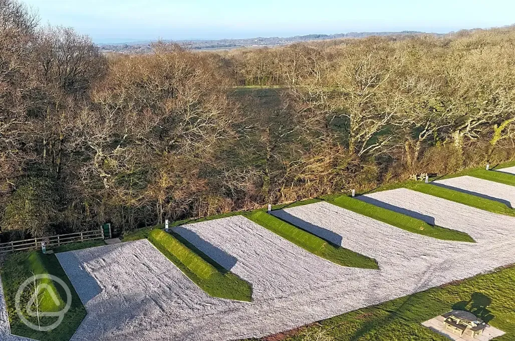 Fully serviced hardstanding pitches