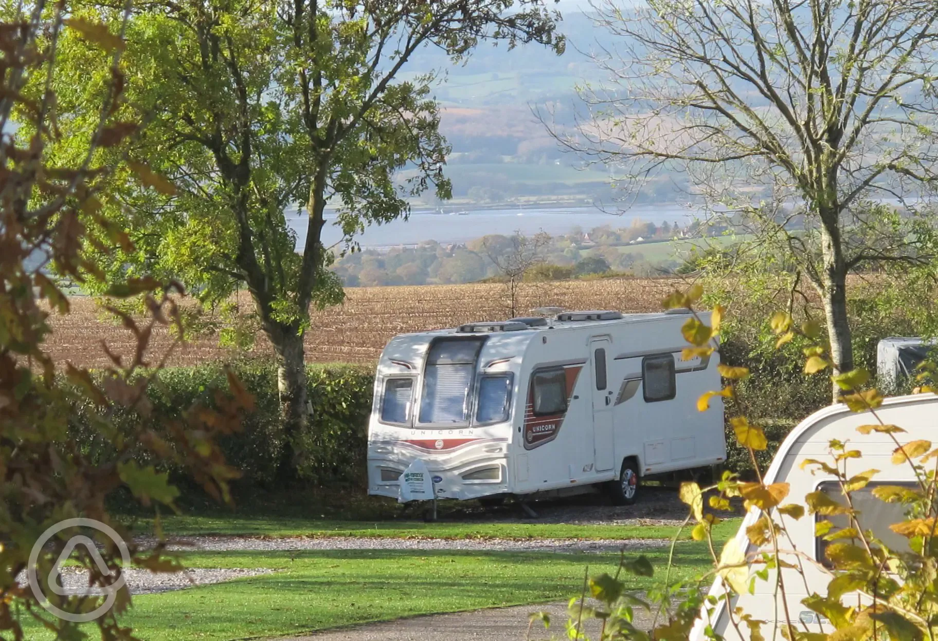 Pitches at Castle Brake Holiday Park
