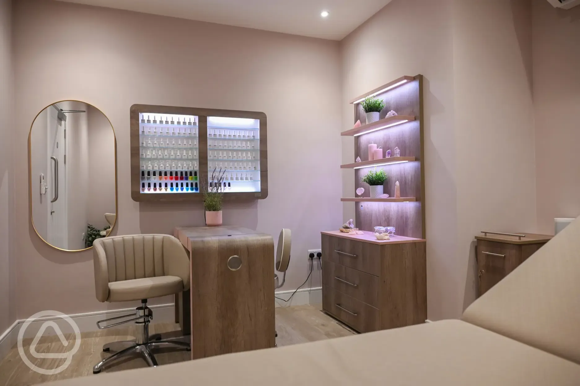 Beauty room with massages and beauty treatments available (extra cost)