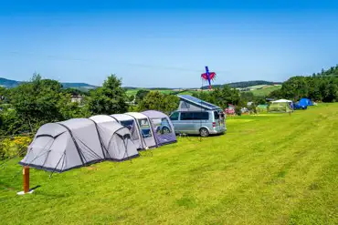 Non electric grass tent pitches 