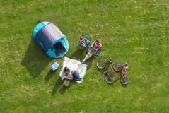 Summer camping field