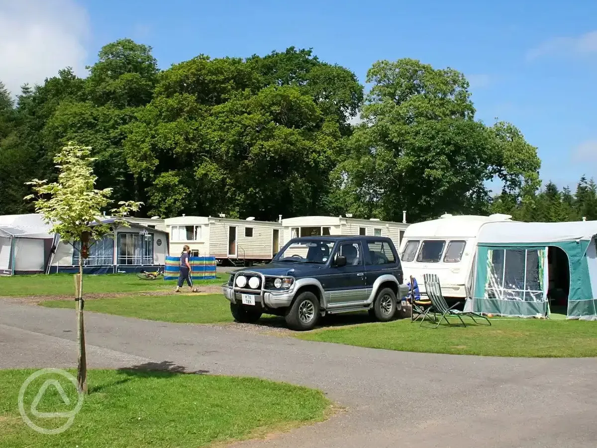 Fully serviced hardstanding pitches