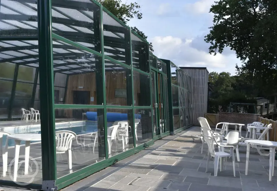 Patio area by the pool