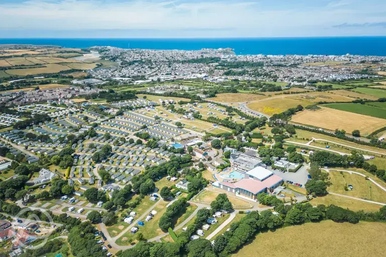 Aerial of the campsite