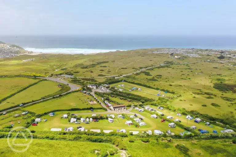 Campsite aerial