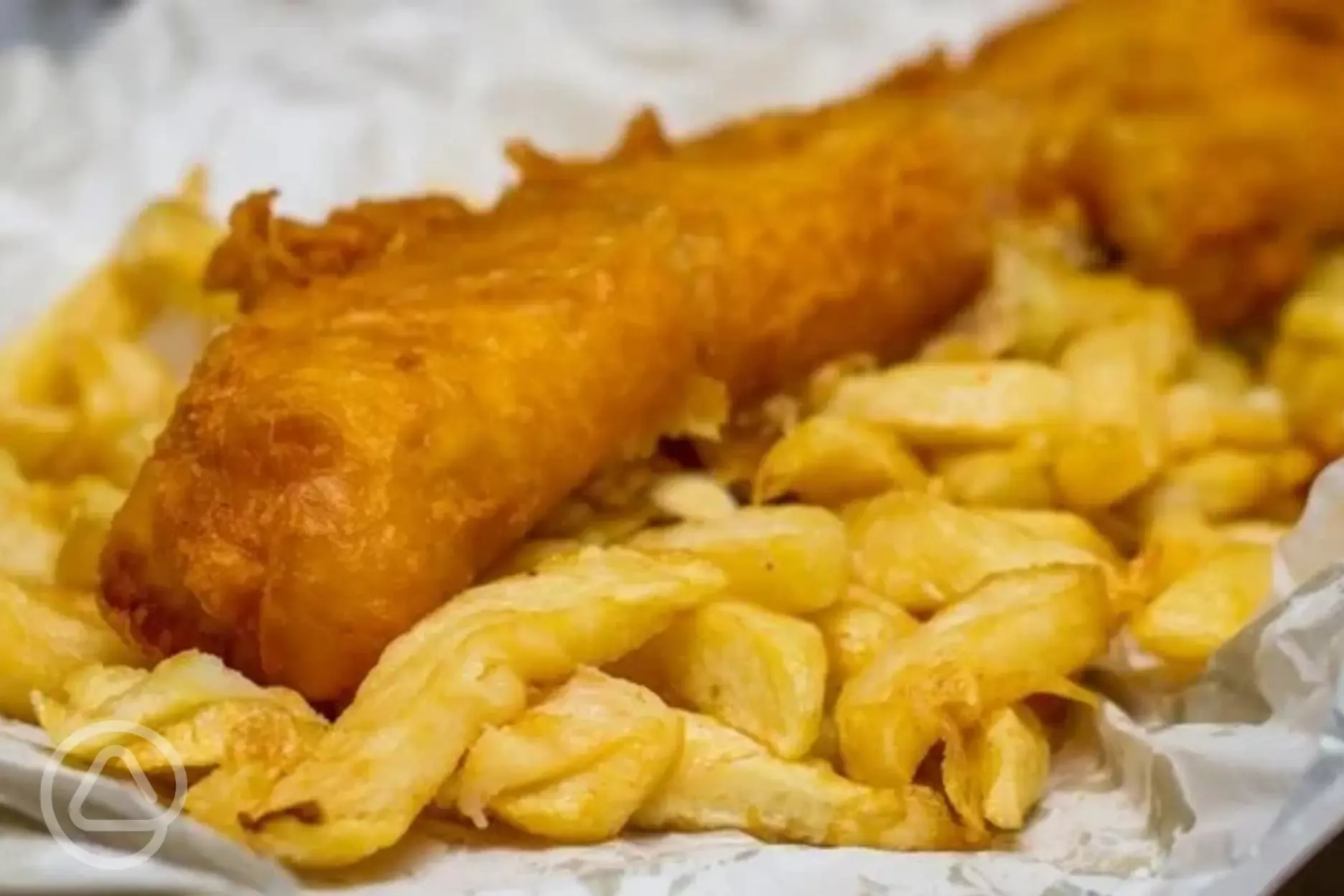 Fish and chips served from the seasonal catering trucks
