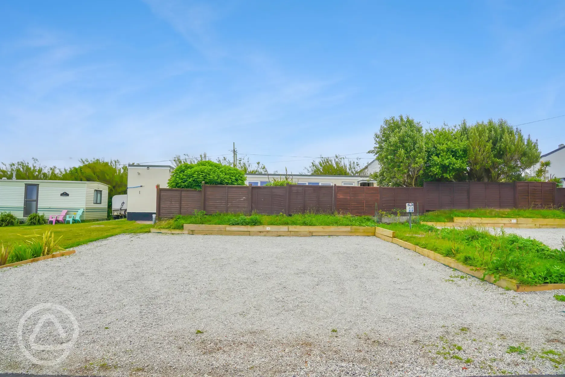 Hardstanding 10m x 11m pitches with optional electric