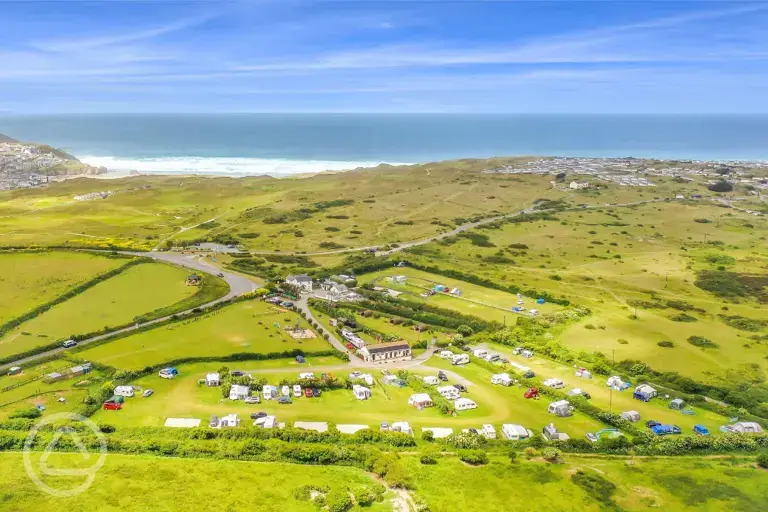 Campsite aerial