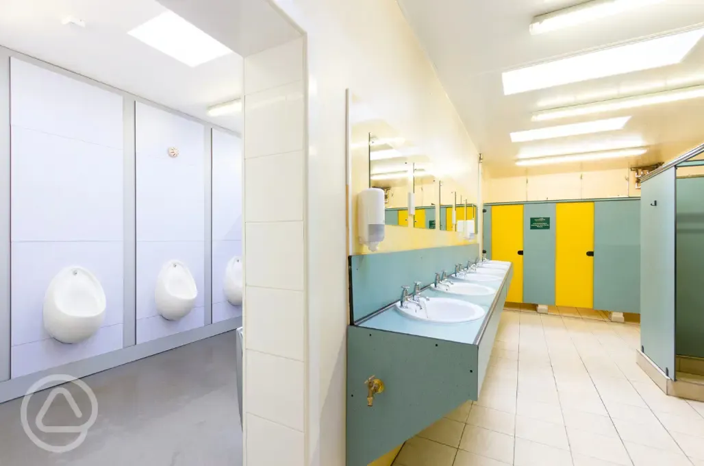 Showers and toilets