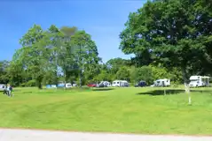 Overview of the grass pitches (non electric and 16 amp options)