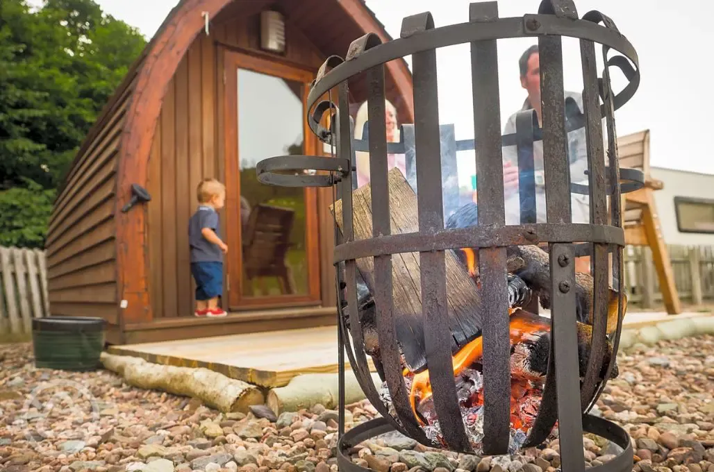 Camping pod - fire pit