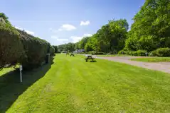 Large electric grass tent pitches