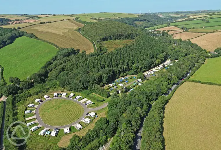 Aerial of the site