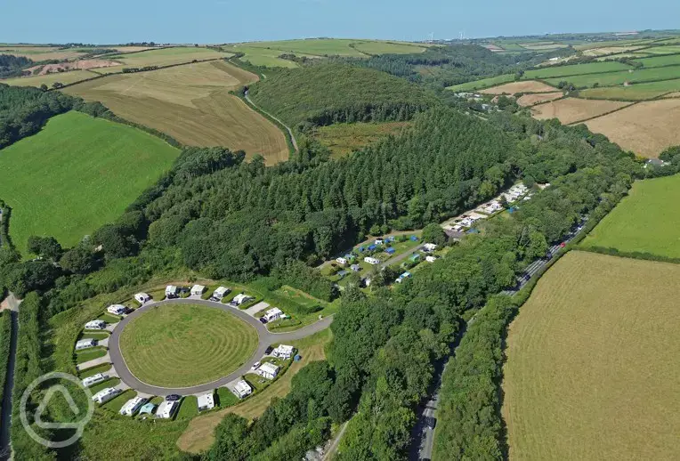 Aerial of the site
