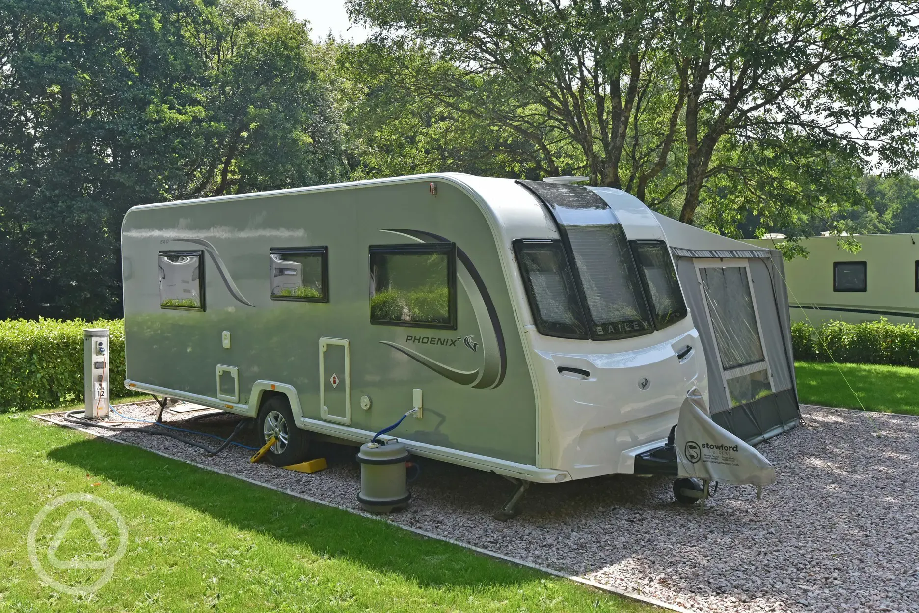 Gravel hardstanding pitches 