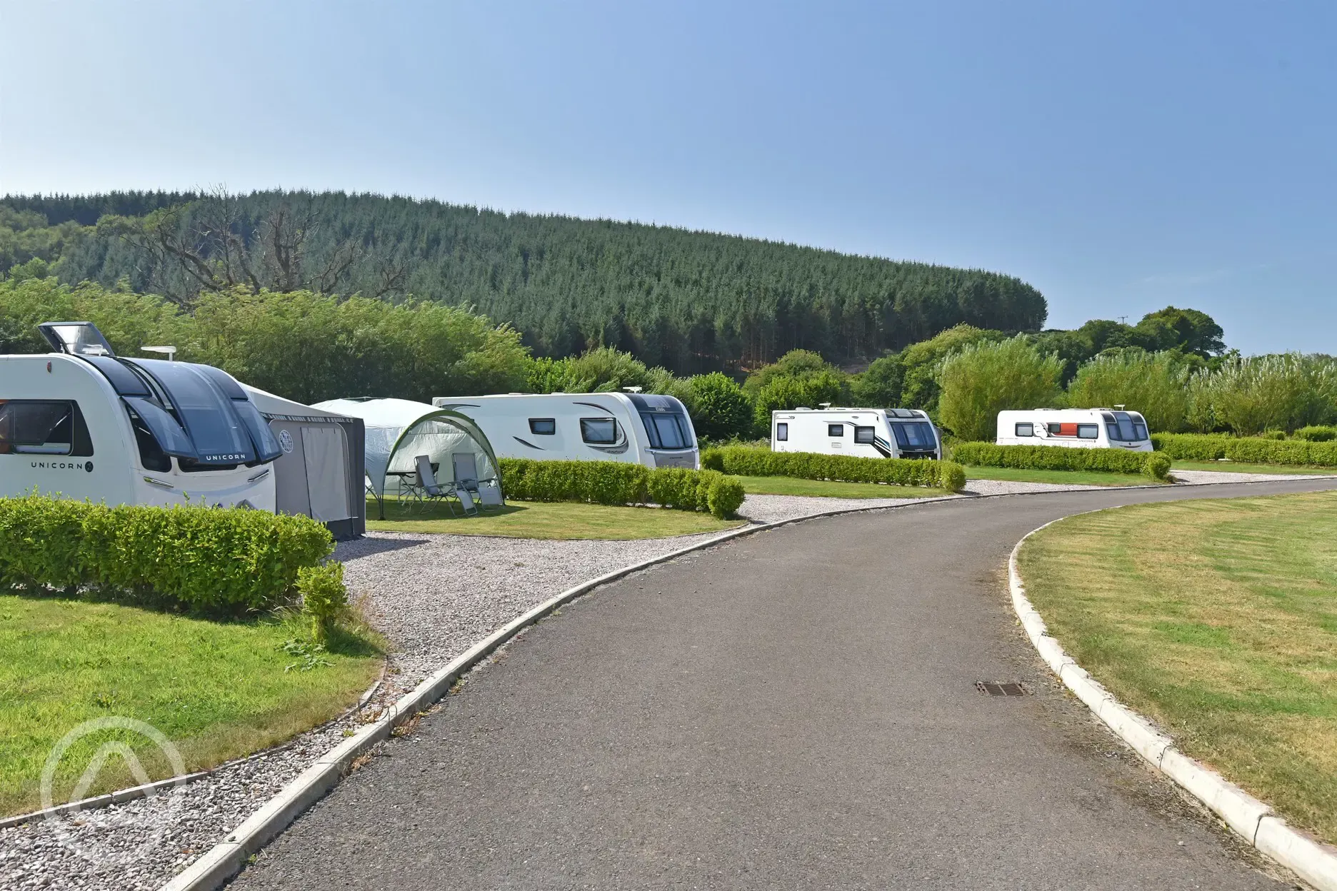 Seasonal hardstanding pitches 