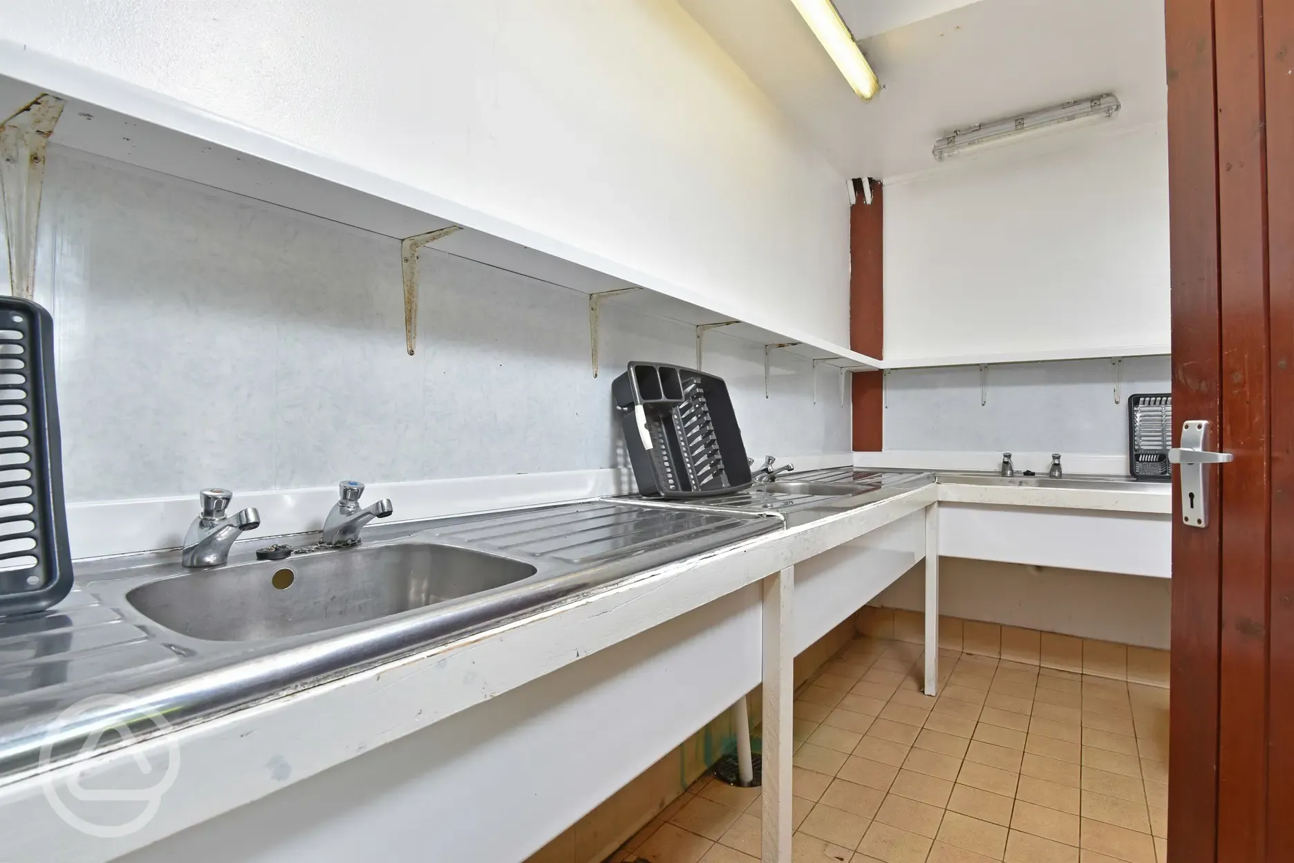 Inside washing up area