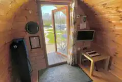 Camping pod interior Camping pod interior