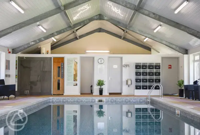 Indoor heated swimming pool and infrared sauna (free)