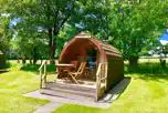 Super glamping pod with private decking (four persons)