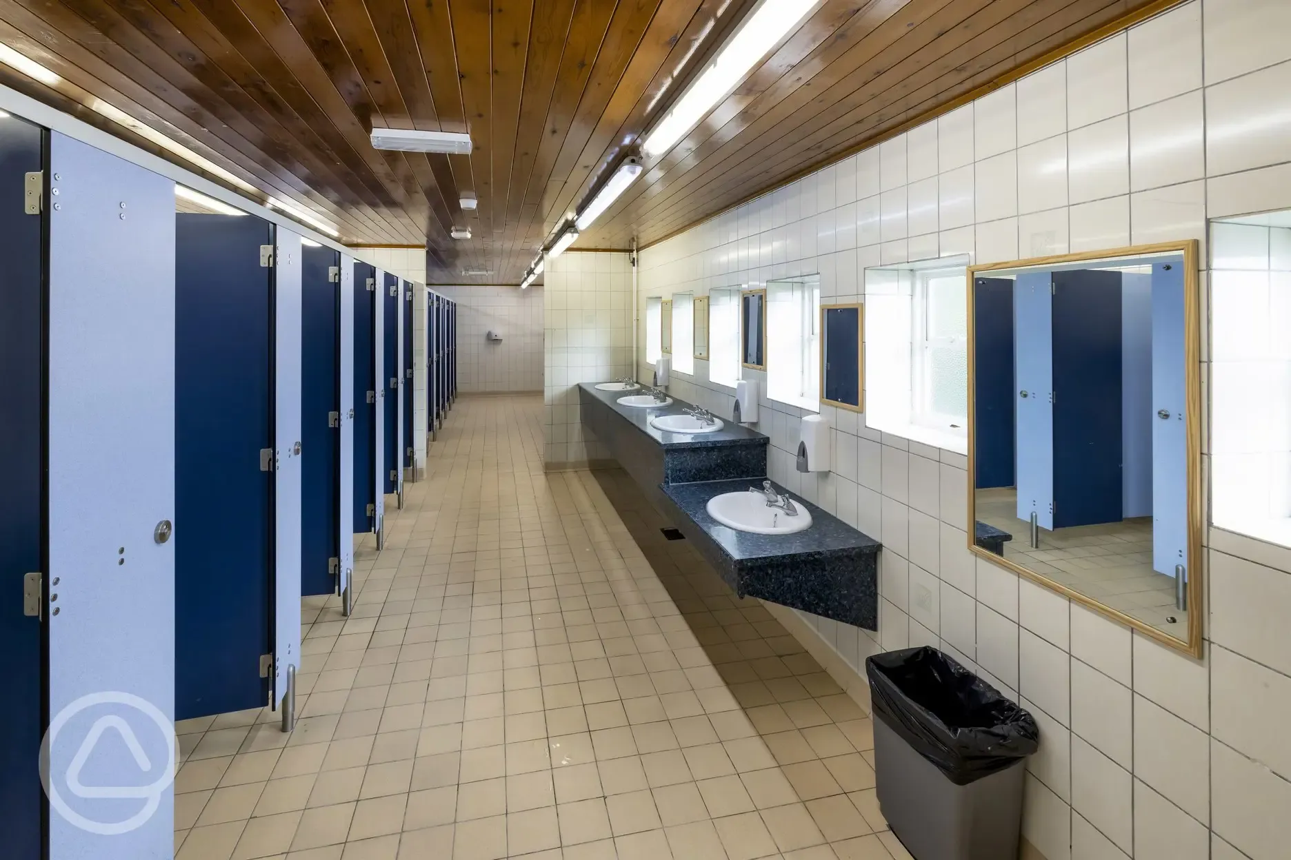Toilet cubicles and hand basins