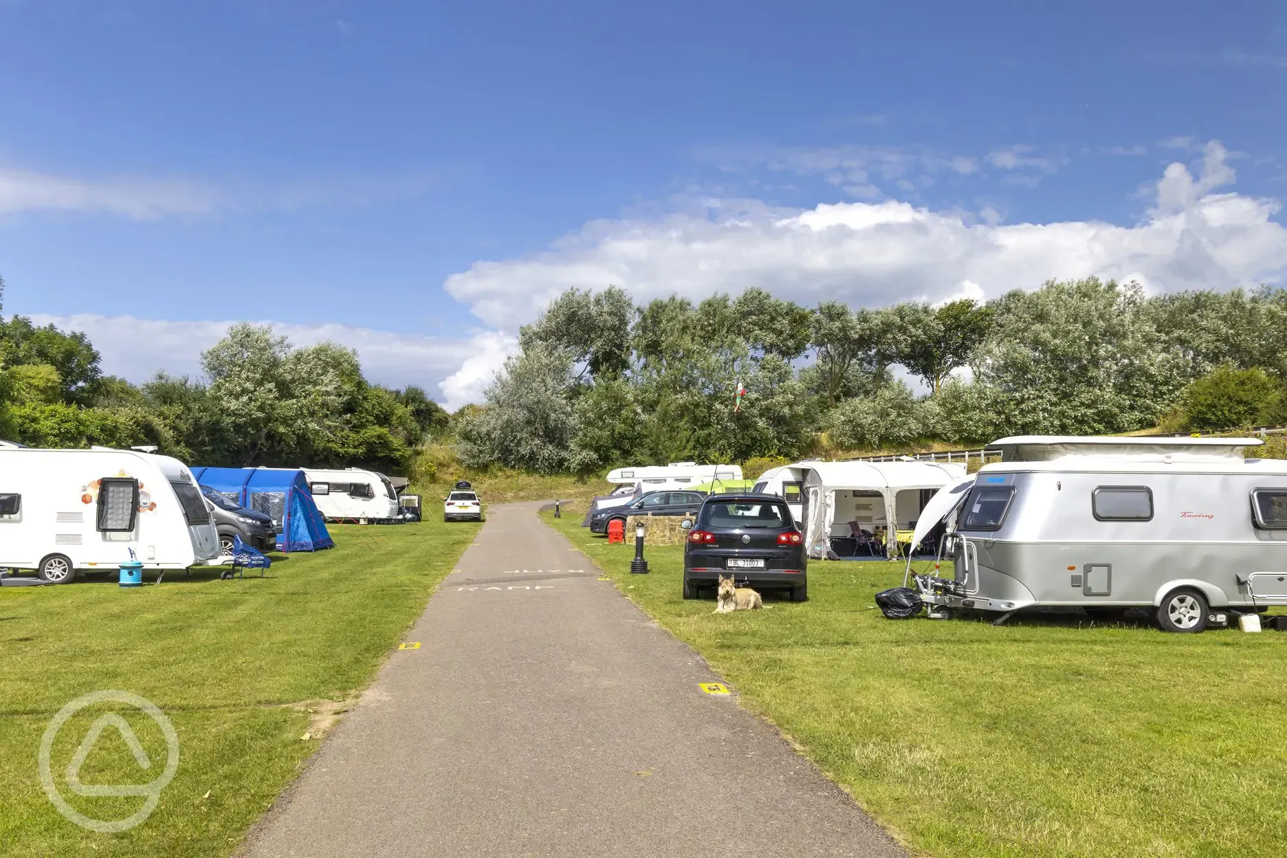 Electric grass pitches (top field)