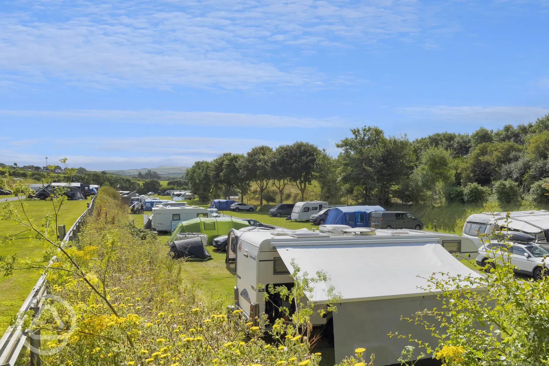 Electric grass pitches (top field)