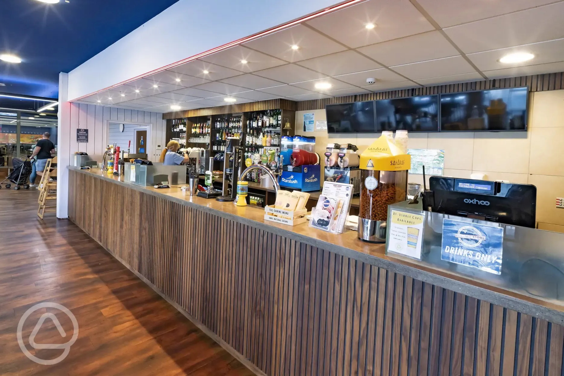 Rolling Stone bar with slushie machines