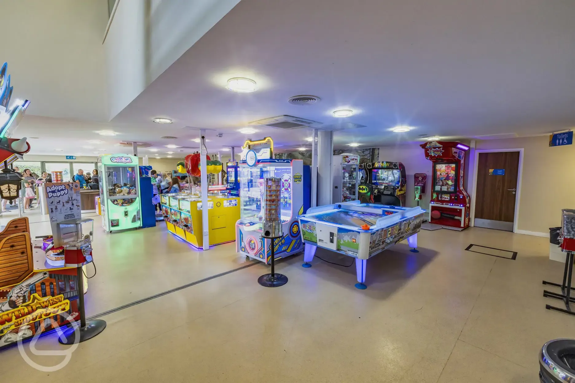Arcade with air hockey and a range of games