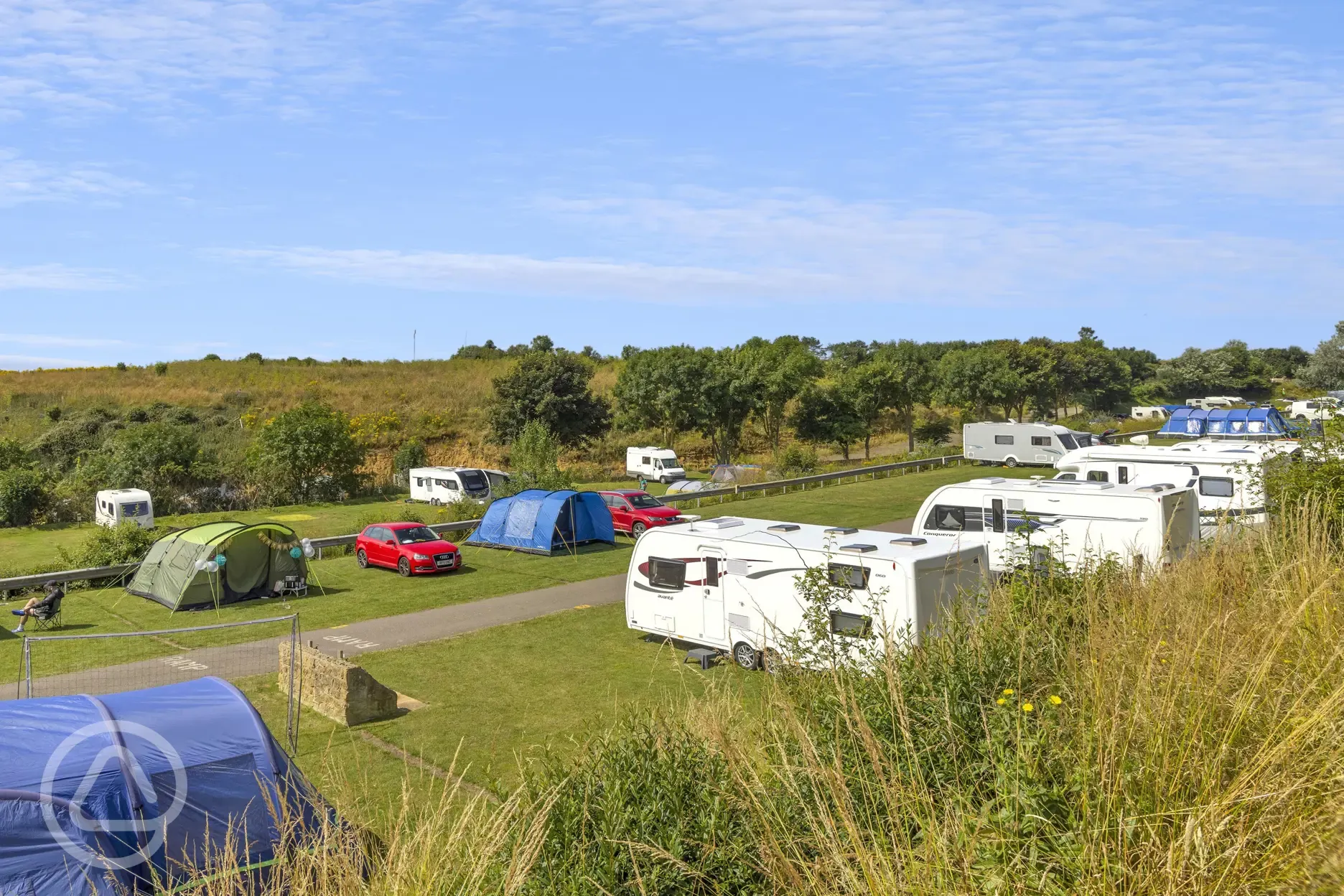 Electric grass pitches (top field)